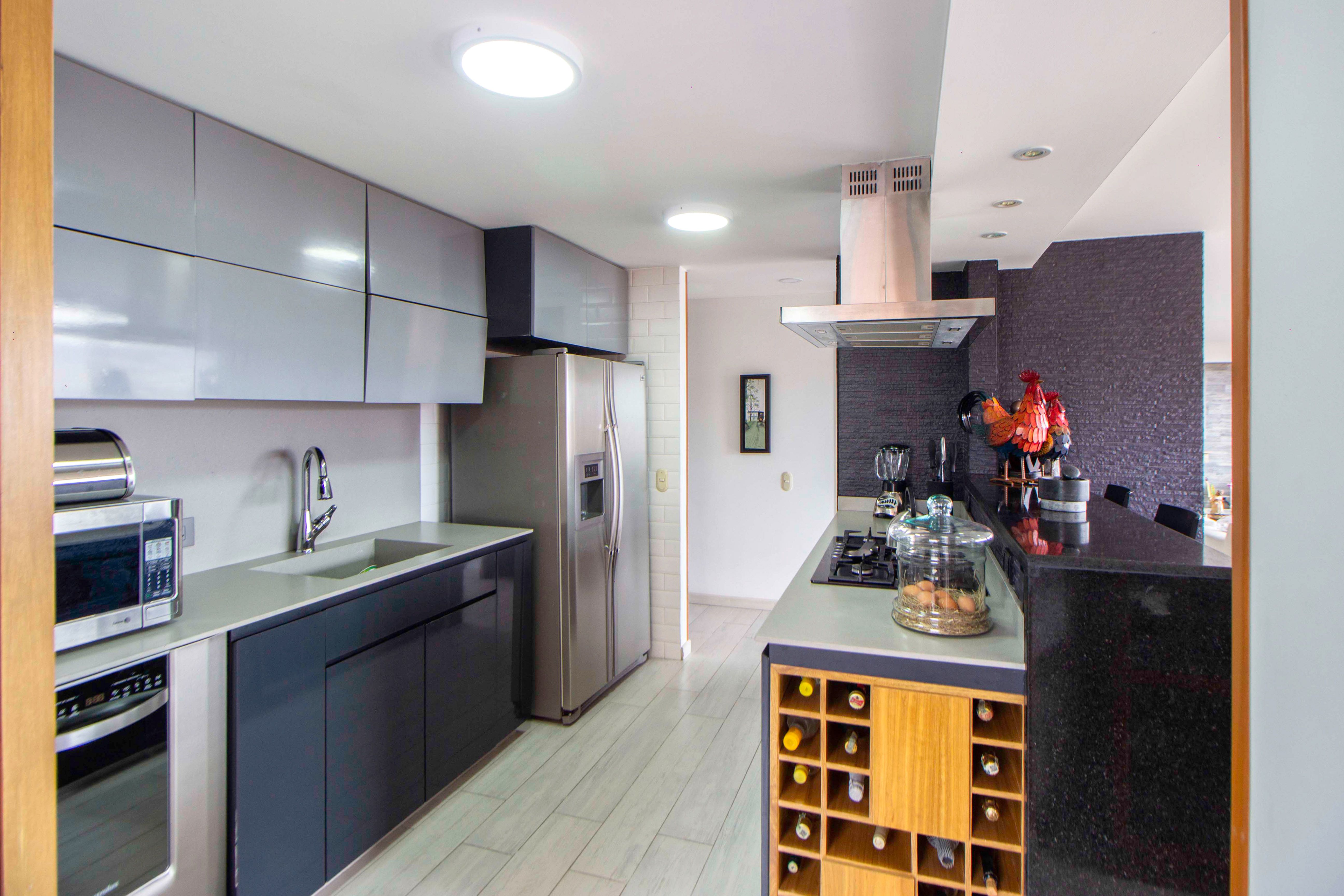 Modern organized kitchen
